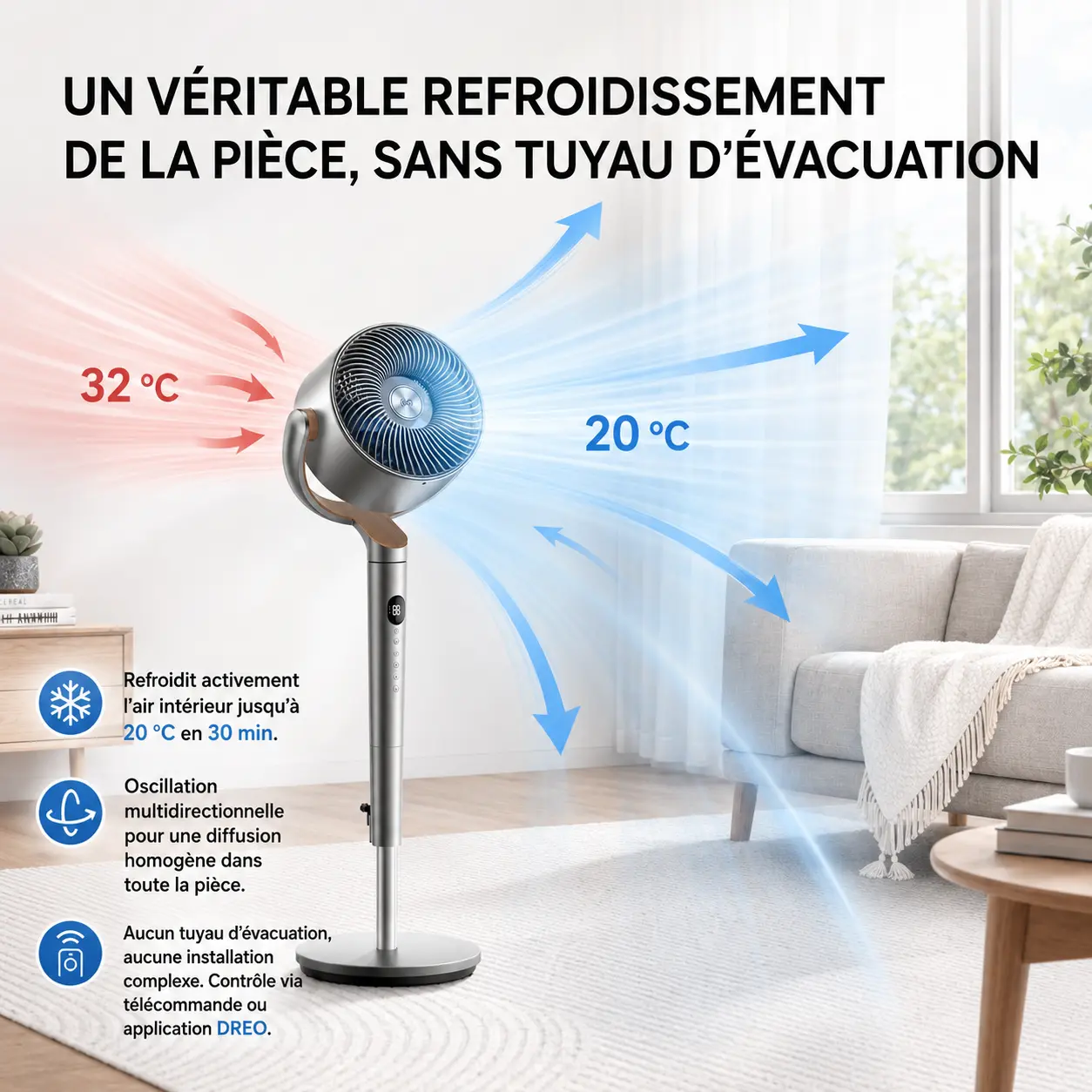 DREO ventilateur polyvalent